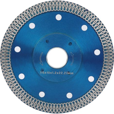 Disque diamant 115 x 1,2 x 22,23mm Lame de scie Meule à tronçonner pour meuleuse d'angle (1/5)
