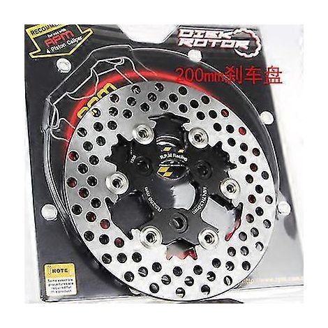 Disques de frein universels 20057 mm / 22070 mm / 26060 mm pour motos/scooters/motos sportives, usinés CNC, compatibles Yamaha, Honda, Suzuki, KTM - Style A 200, noir (1/5)