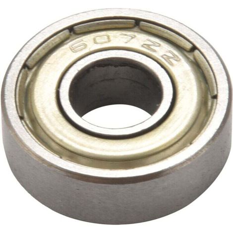 Cuscinetti a sfera a gola profonda a doppia schermatura 607Z, 7 x 19,6 mm, 5 pezzi -Crezuo