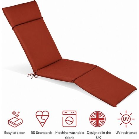 SP Steamer Pad Cushion - L183 x W49 x H6 cm - Terracotta