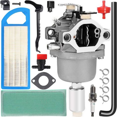 799727 698620 Remplacement du carburateur pour Briggs & Stratton 794572 14HP 15HP 16HP 17HP 17,5 HP 18HP Intek Engines Tondeuse Tracteur Nikki Carb avec Filtre à air Bougie d'allumage (1/5)