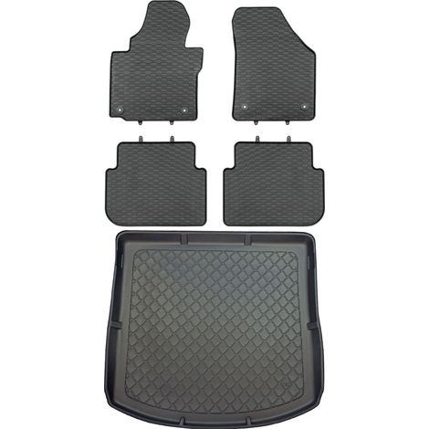 Set di tappetini in gomma per auto e tappetino per bagagliaio per Volkswagen Touran I 1T VAN da settembre 2010 ad agosto 2015. (1/5)