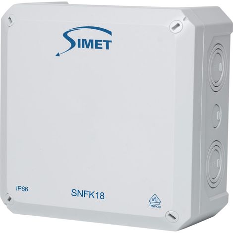 SNFK18 Wandmontagedose, 180x180x93, IP66 grau (1/3)