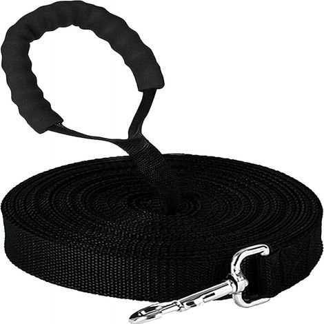 Hundeleine - 30 m - Gepolsterter Griff - Strapazierfähiges Nylon - Trainingsleine (1/5)