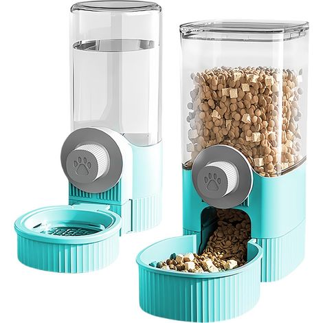 Gamelle Distributeur Eau Nourriture Cavia Cage Suspendu Acier Inoxydable 2 en 1 (1/5)