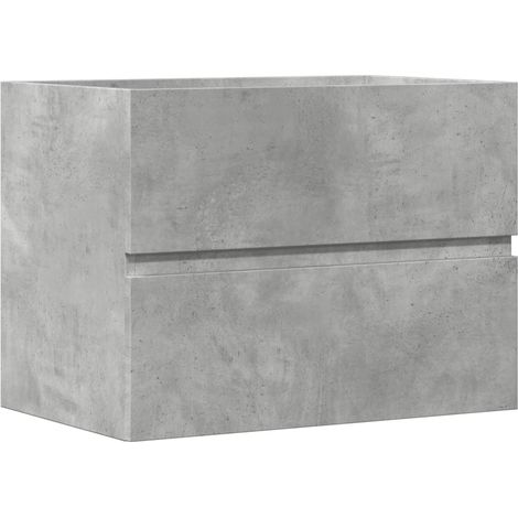 Maison Exclusive - Badschrank Betongrau 60x38,5x45 cm Holzwerksto