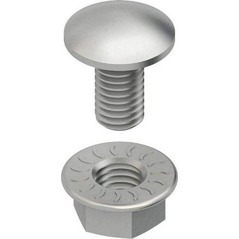 Multipack Niedax FLACHKOPFRUNDSCHRAUBE M8 L16MM (FLM 8X16 F) - 100 Stück