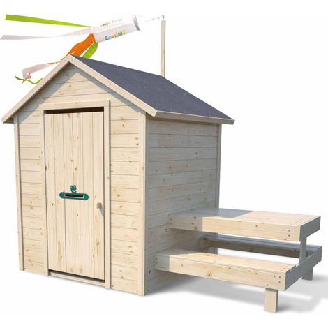 Cabane en bois avec table pique-nique TIANA (1/5)