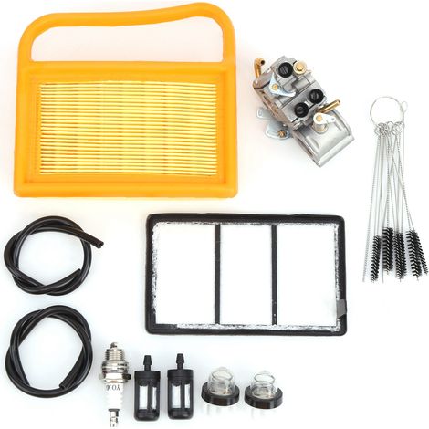 Kit de carburador para sierra de hormigón TS410 TS420 C1Q-S118 - Kit de reparación con filtro de aire, bujía y mangueras (1/4)