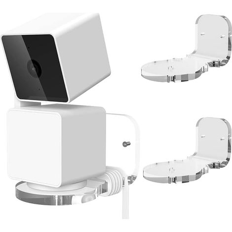 Blink Mini Schwenk-/Neige-Kamera-Wandhalterung zur Montage der Kamera an Wänden oder Decken, Bohren erforderlich, Wandhalterung aus Edelstahl (transparent), 2er-Pack (1/5)