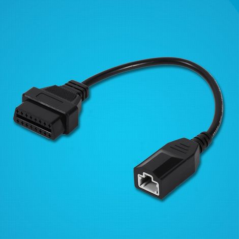 Cavo connettore diagnostico, convertitore in plastica ABS nero resistente leggero per la maggior parte delle auto con 3 pin