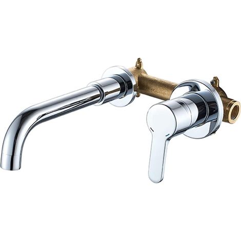Basin de Salle de Bain Robinet Robuste à Eau Chaude et à Eau Pivot (1/5)