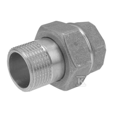 Messing-Schraubanschluss 1/2" gerade mit O-Ring