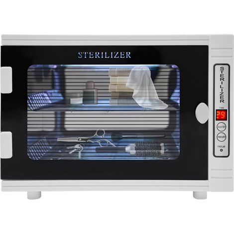 Armadio sterilizzatore e disinfettante per strumenti, 12 litri, con timer e controllo della temperatura, ideale per saloni di bellezza e studi di tatuaggi.