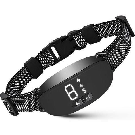 Dispositif anti-aboiement pour chien, appareil de dressage précis noir, outil éducation canine léger 180g, réduit aboiements excessifs (1/4)