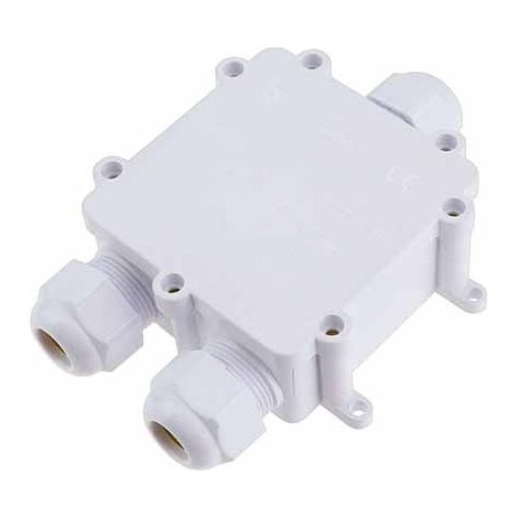 V-TAC Scatola di Derivazione con 3 Terminali 8-12mm Colore Bianco IP68 (1/9)