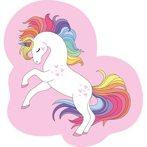 Almohada decorativa con forma de unicornio UNICORNIO Peluche original (1/3)