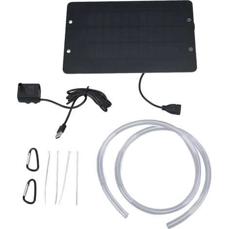 Fontein Op Zonne-energie, 6V 10W Vogelbadfontein USB-interface Met Waterpomp Zonnewaterfontein Voor Terrastuin Vogelbad (1/5)