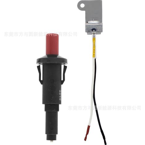 Kit de remplacement d'allumeur compatible Weber Q300/Q3000 (réf. 60092) avec électrode d'allumage à bouton. (1/5)