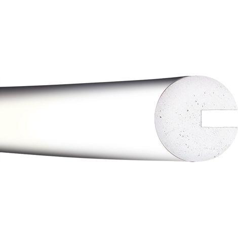Moravia Prallschutz MORION Kreis Profilschutz 40 x 40 x 8 mm Länge 1000 mm weiß