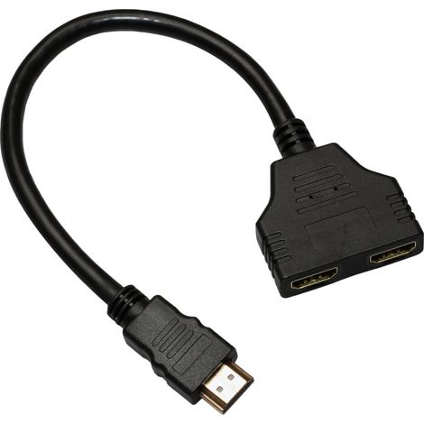Splitter Hdmi Adaptateur Câble Splitter Hdmi 1 In 2 Out Hdmi Male-Fei Yu (1/5)