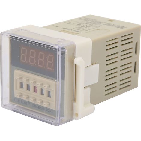 O111ROM DH48S‑2Z Minuterie à affichage LCD, relais temporisé, 8 broches, 0,01 S‑9999 H (24 V CA/CC) (1/5)