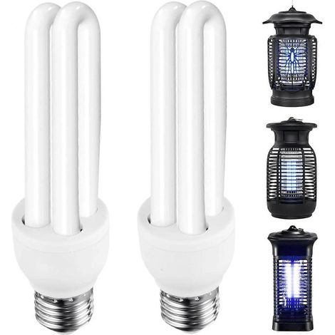 Lot de 2 ampoules de rechange 2U type E27 20W compatibles avec Homesuit, Keuomy, Yluces, Yissvic, Powify et autres modèles