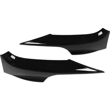 2 pièces Spoiler de pare-chocs avant noir brillant gauche et droit pour BMW Série 3 E92 E93 M Sport 2006-2009 (1/4)