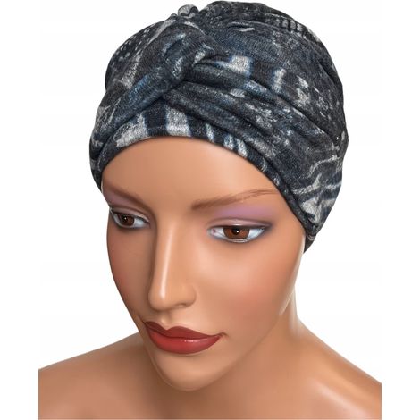 Turbante caldo Sara wek-389 realizzato in viscosa per maglioni, anche dopo la chemioterapia (1/5)