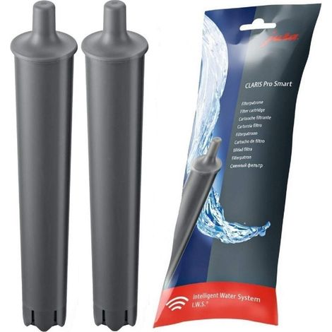 Lot de 2 Filtre à eau, Système flux ascendant, Réduction calcaire, Pour machine café Jura