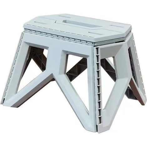 Tabouret d'extérieur portable renforcé pour camping,pêche - Tabouret pliable triangulaire - Haute capacité de charge (1/4)
