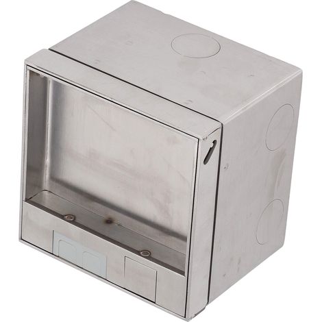 Prise de sol encastrée et dissimulée, en acier inoxydable imitation marbre, prise USB plate à deux trous conforme à la norme européenne, 250 V (1/5)