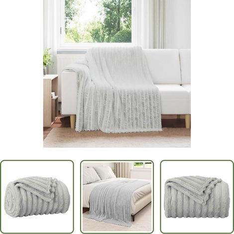 Fleece - Überwurfdecke Grau 200 x 150 cm Fleece (1/5)