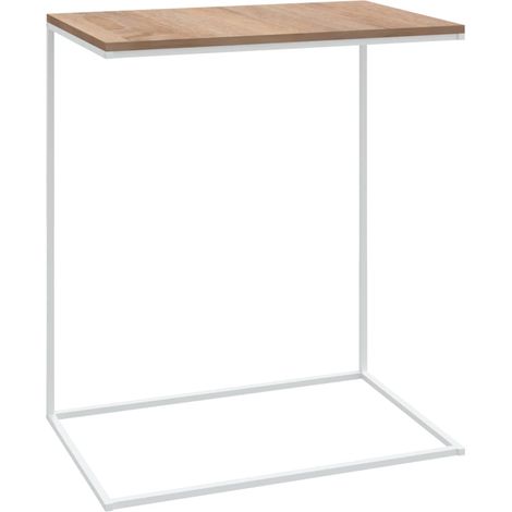 Table d'appoint Blanc 55x35x66 (1/5)