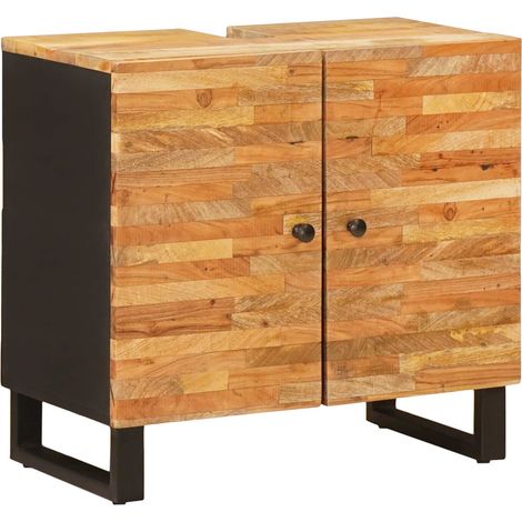 vidaXL Armadio per Lavabo da Bagno con porta Naturale 62 x 33 x