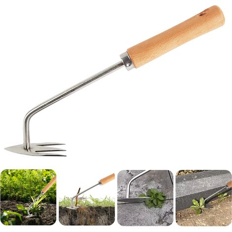 Désherbant Désherbeur Manuel Acier Inoxydable Couteau Désherbeur Manuel Désherbage Rapide Désherber Planter Légumes Fleurs Creuser (1/4)