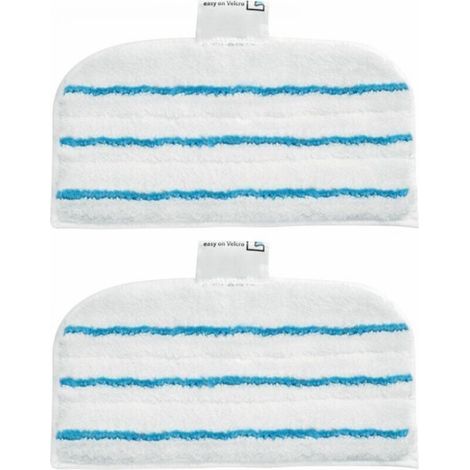 2 Patins En Microfibre Rectangulaires Pour Balai Vapeur (1/5)
