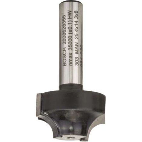 2608628355 - Bit di formatura bordi E, 8 mm, R1 6,3 mm, D 25,4 mm, L 14 mm, G 46 mm 8 mm, R1 6,3 mm, D 25,4 mm, L 14 mm, (1/3)