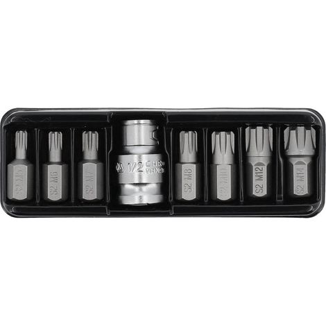 Punte Yato Ribe 8pz 0418 M5-M14 + adattatore. (1/2)