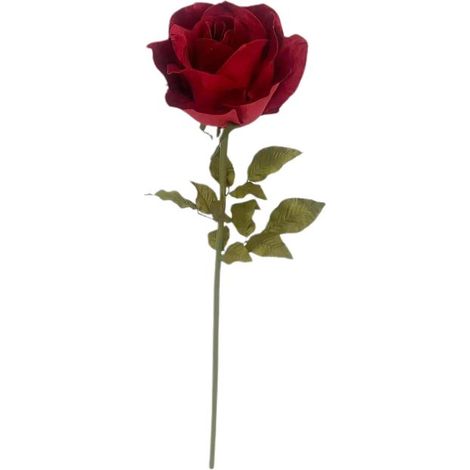 ROSA ROSSA GIGANTE ARTIFICIALE IN TESSUTO PER COMPOSIZIONI E ALLESTIMENTI BIZZOT