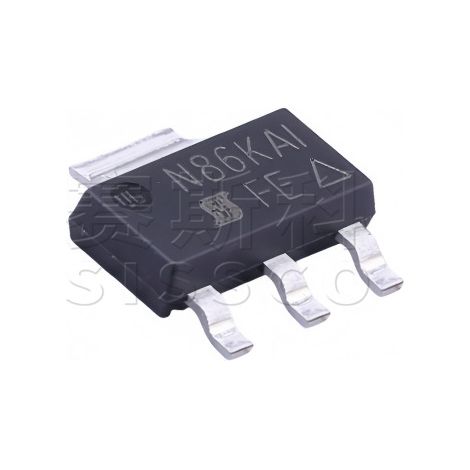 New VISHAY IRFL9014TRPBF SOT-223-4 1.8A -60V P-channel MOSFET chip, 5 units shipped.