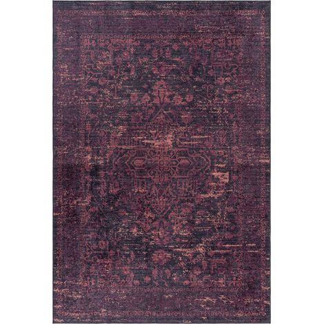Tapis orient 200x290 rouge rectangle motifs orientaux EKUK (1/5)