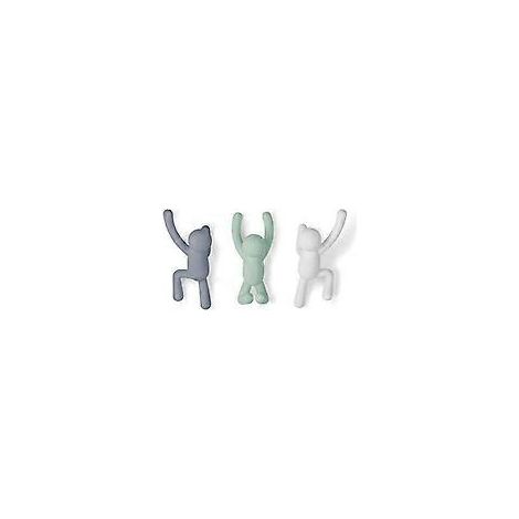 Dekorative Wandgarderobenhaken für Mäntel, Schals, Handtücher & mehr, 3er-Set, Pastellfarben