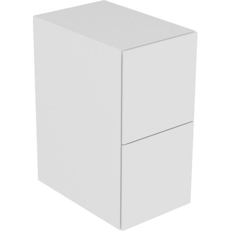 Keuco Sideboard Edition 11 35x70x53,5cm, Lack Seidenmatt, Glas Weiß (1/3)