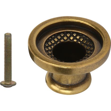 Single Hole Retro Style Zinc Alloy Cabinet Cupboard Handle Mini Drawer Round Handle(4) (1/5)