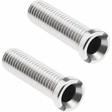 2 Pièces Vis de Crépine Évier Cuisine Acier Inoxydable 304 M12 x 45mm Connecteur Fileté pour Lavabo