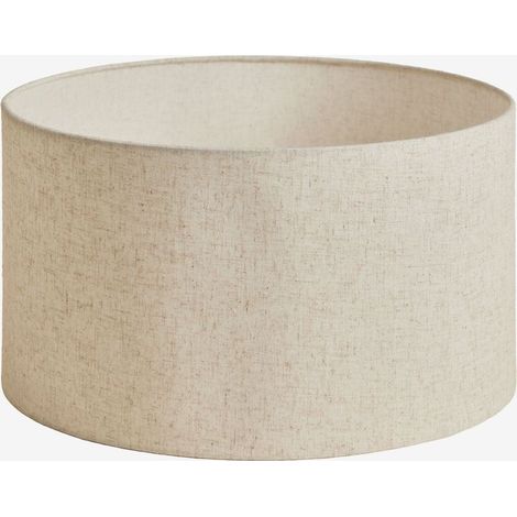 – Abat-jour cylindrique en lin Ø40 cm – Structure en fer – Filtres lumière douce – Pour salon et chambre (1/5)