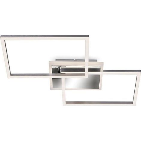 Plafón led rectangular 50 x 38,8 x 8 cm 40w 4400lm cromo