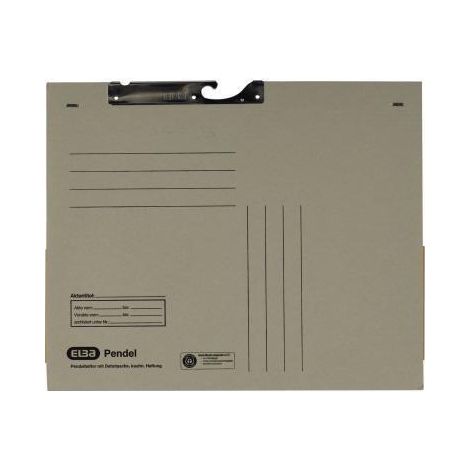 ELBA Pendelhefter 100570025 DIN A4 Dehntasche 320g Karton grau (1/2)