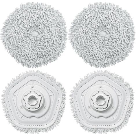 4PCS Chiffons pour Dreame W10/W10 Pro de Rechange pour aspirateur Robot, Lavable Tampon de Vadrouille, Parfait pour Tous Les Types de sols (1/5)